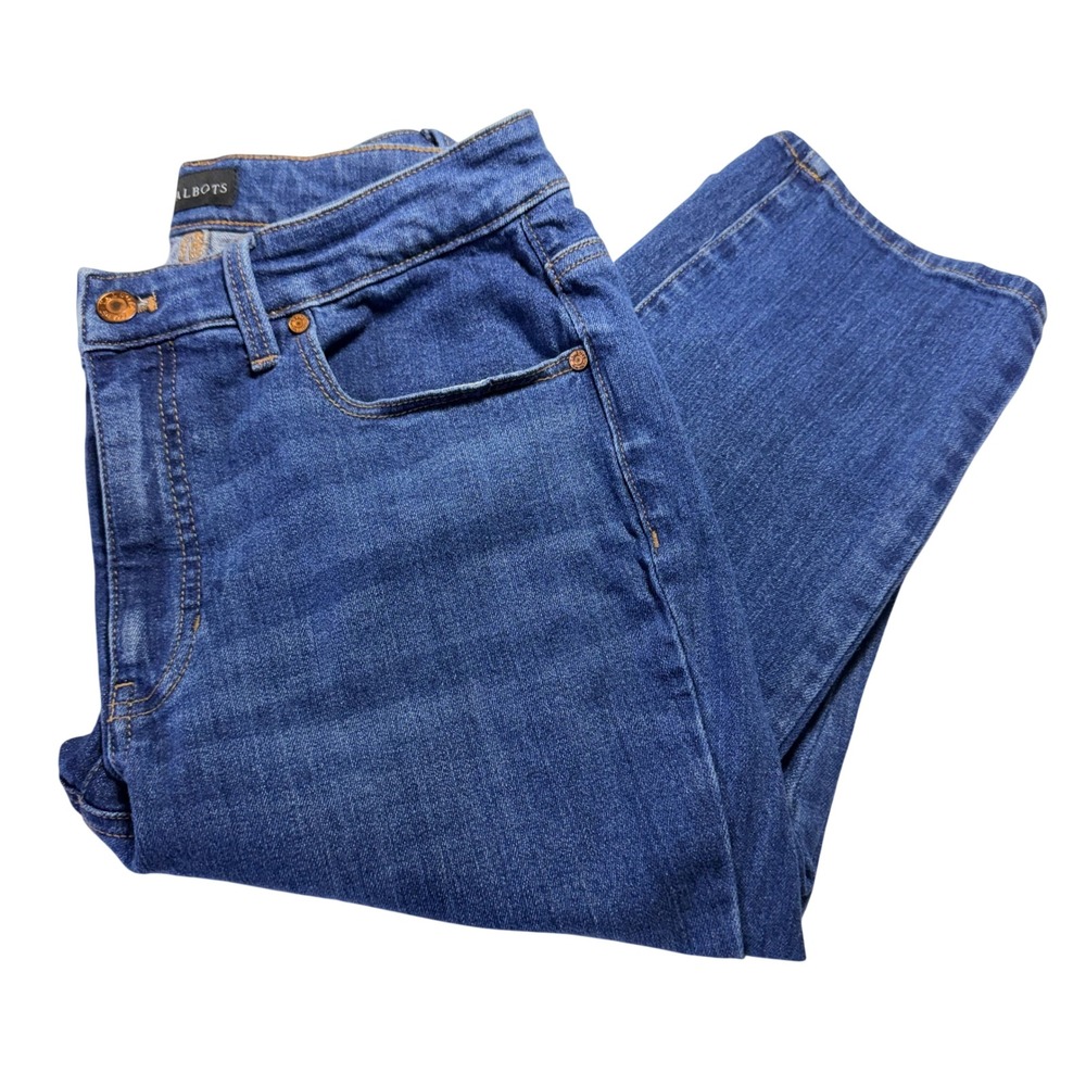 Talbots Women's Jean Sz 8 Straight Leg dark Wash